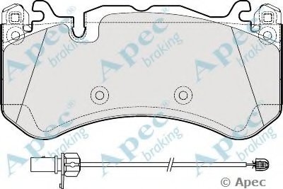 Комплект тормозных колодок, дисковый тормоз APEC braking купить