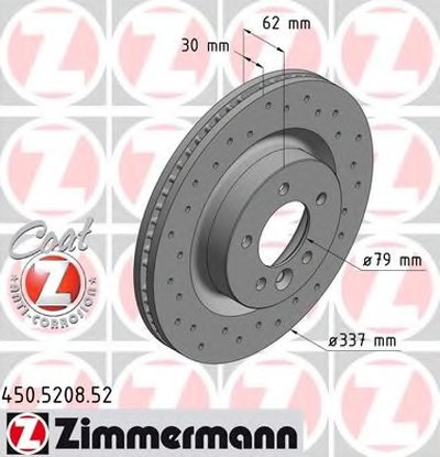 Тормозной диск SPORT BRAKE DISC COAT Z ZIMMERMANN купить