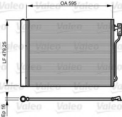 Радиатор кондиционера BMW 5 (F10/F11/F18)/7 (F01/F02/F03/F04) 2.0/2.8 09-17