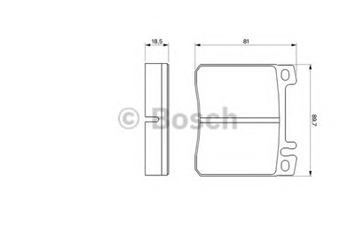 Комплект тормозных колодок, дисковый тормоз BOSCH купить