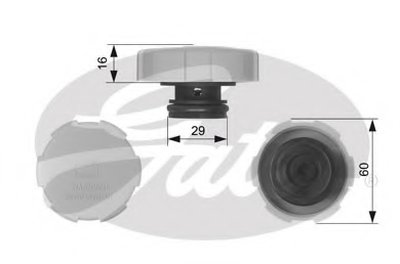 Крышка бачка расширительного Opel Astra/Vectra/Zafira 04-15 (1.2bar)