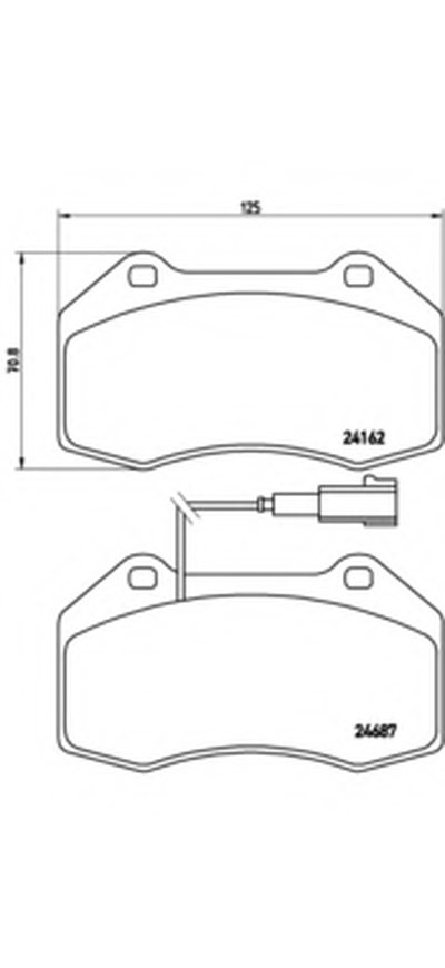 Комплект тормозных колодок, дисковый тормоз BREMBO купить