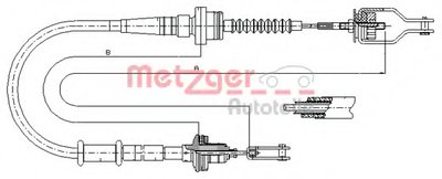 Тросик сцепления COFLE METZGER купить