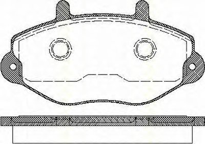 Комплект тормозных колодок, дисковый тормоз TRISCAN купить