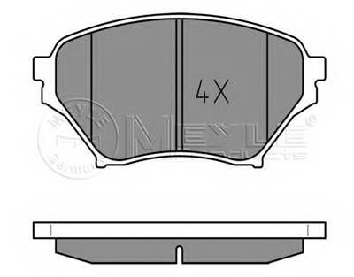 Комплект тормозных колодок, дисковый тормоз MEYLE купить