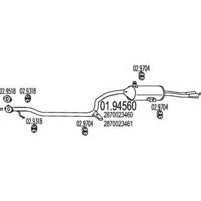 Глушитель выхлопных газов конечный MTS купить