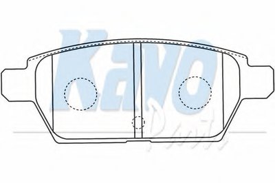 Комплект тормозных колодок, дисковый тормоз MK KASHIYAMA KAVO PARTS купить