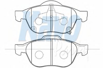 Комплект тормозных колодок, дисковый тормоз MK KASHIYAMA KAVO PARTS купить