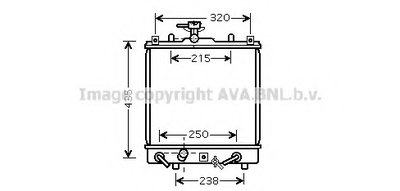 Радиатор, охлаждение двигателя AVA QUALITY COOLING купить