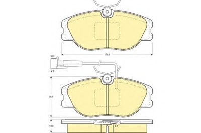 Комплект тормозных колодок, дисковый тормоз GIRLING купить