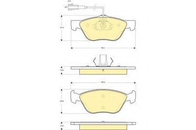 Комплект тормозных колодок, дисковый тормоз GIRLING купить