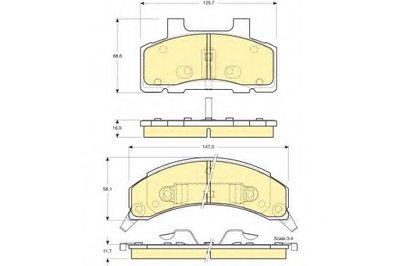 Комплект тормозных колодок, дисковый тормоз GIRLING купить