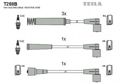 Комплект проводов зажигания TESLA Придбати