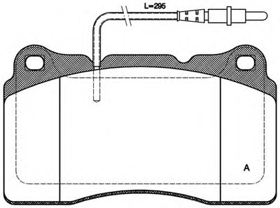 Комплект тормозных колодок, дисковый тормоз ADVANCE OPEN PARTS купить