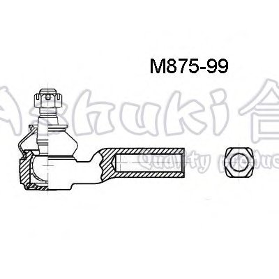 Наконечник поперечной рулевой тяги ASHUKI купить
