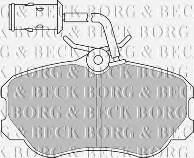 Комплект тормозных колодок, дисковый тормоз BORG & BECK купить