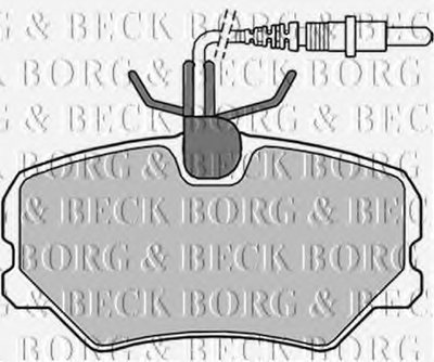 Комплект тормозных колодок, дисковый тормоз BORG & BECK купить