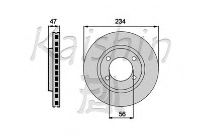 Тормозной диск KAISHIN купить