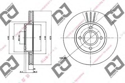 Тормозной диск DJ PARTS купить