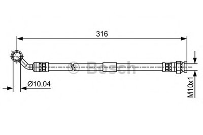 Тормозной шланг BOSCH купить