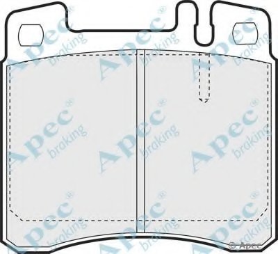 Комплект тормозных колодок, дисковый тормоз APEC braking купить