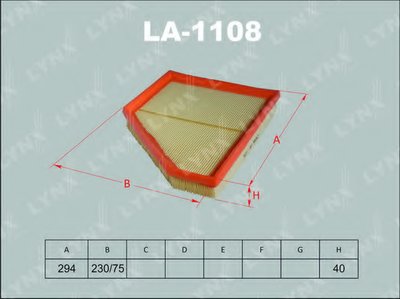 Воздушный фильтр LYNXauto купить