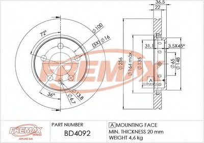 Тормозной диск Premium Carbon + FREMAX купить