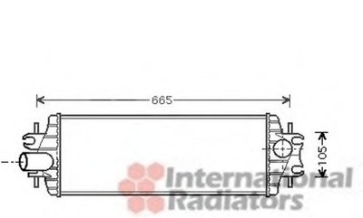 Радиатор интеркулера Renault Trafic 2.5 dCi 01-