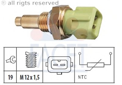 Датчик, температура охлаждающей жидкости; Датчик, температура охлаждающей жидкости; Датчик, температура охлаждающей жидкости FACET купить