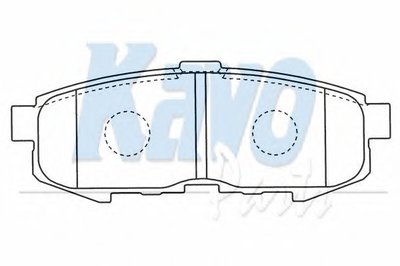 Комплект тормозных колодок, дисковый тормоз MK KASHIYAMA KAVO PARTS купить