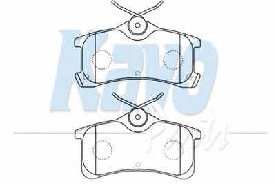 Комплект тормозных колодок, дисковый тормоз MK KASHIYAMA KAVO PARTS купить