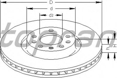 Тормозной диск TOPRAN купить
