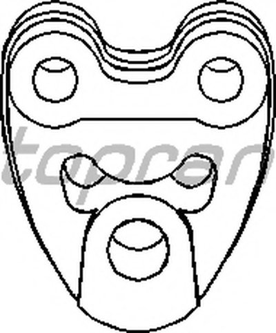 Кронштейн, глушитель TOPRAN купить