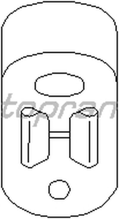 Кронштейн, глушитель TOPRAN купить