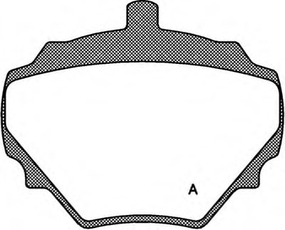 Комплект тормозных колодок, дисковый тормоз ADVANCE OPEN PARTS купить