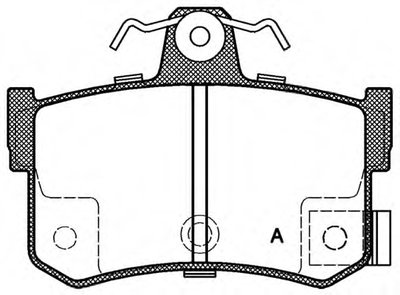 Комплект тормозных колодок, дисковый тормоз ADVANCE OPEN PARTS купить