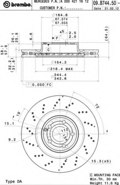 Тормозной диск COATED DISC LINE AP купить