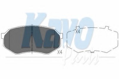 Комплект тормозных колодок, дисковый тормоз KAVO PARTS купить