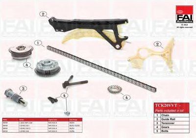 Комплект цепи привода распредвала FAI AutoParts купить