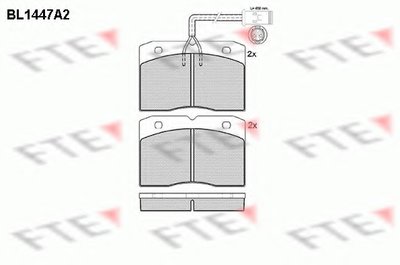 Комплект тормозных колодок, дисковый тормоз FTE купить