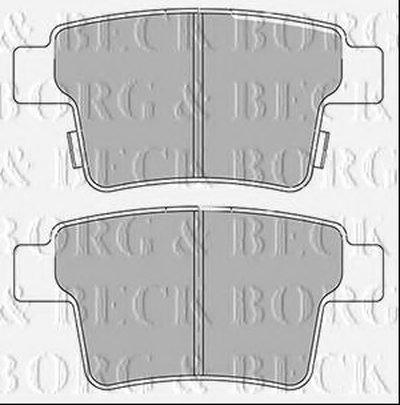 Комплект тормозных колодок, дисковый тормоз BORG & BECK купить