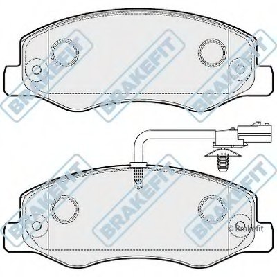 Комплект тормозных колодок, дисковый тормоз Brake Fit APEC braking купить