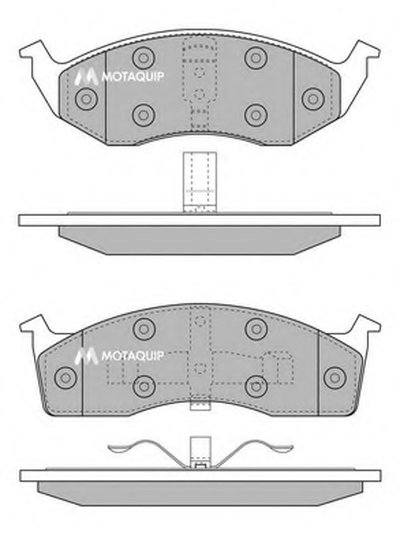 Комплект тормозных колодок, дисковый тормоз MOTAQUIP купить