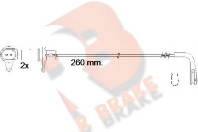 Сигнализатор, износ тормозных колодок R BRAKE купить