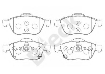 Комплект тормозных колодок, дисковый тормоз BRECK купить