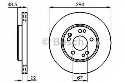Тормозной диск BOSCH купить