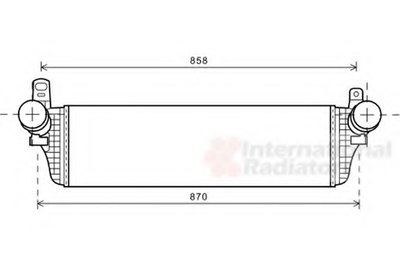 Радиатор интеркулера VW T5/T6 2.0 TSI 09-