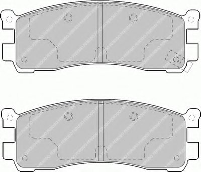 Комплект тормозных колодок, дисковый тормоз PREMIER FERODO купить
