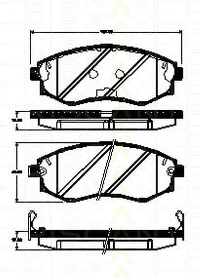 Комплект тормозных колодок, дисковый тормоз TRISCAN купить
