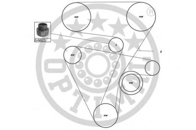 Комплект ремня ГРМ OPTIMAL купить